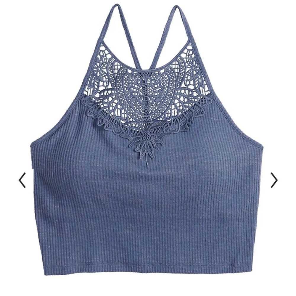 MUDD Crochet Crop Top